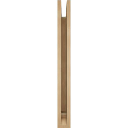 Ekena Millwork - BKTUR035X26X34LEC01RCPR - Timberthane Faux Wood Legacy Style Bracket, Traditional Ends, 3 1/2"W x 26"D x 34"H, Primed Tan