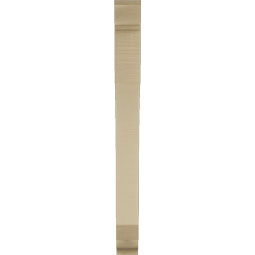Ekena Millwork - BKTUR035X26X38LEC01RCPR - Timberthane Faux Wood Legacy Style Bracket, Traditional Ends, 3 1/2"W x 26"D x 38"H, Primed Tan