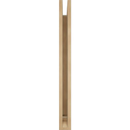 Ekena Millwork - BKTUR035X26X38LEC01RCPR - Timberthane Faux Wood Legacy Style Bracket, Traditional Ends, 3 1/2"W x 26"D x 38"H, Primed Tan