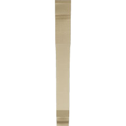 Ekena Millwork - BKTUR035X28X32LEC01RCPR - Timberthane Faux Wood Legacy Style Bracket, Traditional Ends, 3 1/2"W x 28"D x 32"H, Primed Tan