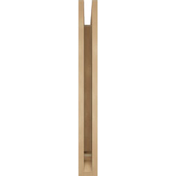 Ekena Millwork - BKTUR035X28X32LEC01RCPR - Timberthane Faux Wood Legacy Style Bracket, Traditional Ends, 3 1/2"W x 28"D x 32"H, Primed Tan