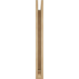 Ekena Millwork - BKTUR035X28X36LEC01RCPR - Timberthane Faux Wood Legacy Style Bracket, Traditional Ends, 3 1/2"W x 28"D x 36"H, Primed Tan