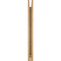 Ekena Millwork - BKTUR035X28X40LEC01RCPR - Timberthane Faux Wood Legacy Style Bracket, Traditional Ends, 3 1/2"W x 28"D x 40"H, Primed Tan