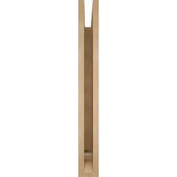 Ekena Millwork - BKTUR035X30X30LEC01RCPR - Timberthane Faux Wood Legacy Style Bracket, Traditional Ends, 3 1/2"W x 30"D x 30"H, Primed Tan