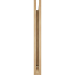 Ekena Millwork - BKTUR035X30X34LEC01RCPR - Timberthane Faux Wood Legacy Style Bracket, Traditional Ends, 3 1/2"W x 30"D x 34"H, Primed Tan