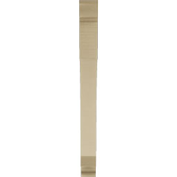 Ekena Millwork - BKTUR035X30X38LEC01RCPR - Timberthane Faux Wood Legacy Style Bracket, Traditional Ends, 3 1/2"W x 30"D x 38"H, Primed Tan