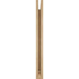 Ekena Millwork - BKTUR035X30X38LEC01RCPR - Timberthane Faux Wood Legacy Style Bracket, Traditional Ends, 3 1/2"W x 30"D x 38"H, Primed Tan