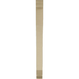 Ekena Millwork - BKTUR035X30X42LEC01RCPR - Timberthane Faux Wood Legacy Style Bracket, Traditional Ends, 3 1/2"W x 30"D x 42"H, Primed Tan