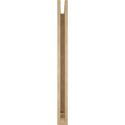 Ekena Millwork - BKTUR035X30X42LEC01RCPR - Timberthane Faux Wood Legacy Style Bracket, Traditional Ends, 3 1/2"W x 30"D x 42"H, Primed Tan