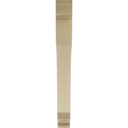 Ekena Millwork - BKTUR035X32X32LEC01RCPR - Timberthane Faux Wood Legacy Style Bracket, Traditional Ends, 3 1/2"W x 32"D x 32"H, Primed Tan