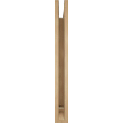 Ekena Millwork - BKTUR035X32X32LEC01RCPR - Timberthane Faux Wood Legacy Style Bracket, Traditional Ends, 3 1/2"W x 32"D x 32"H, Primed Tan