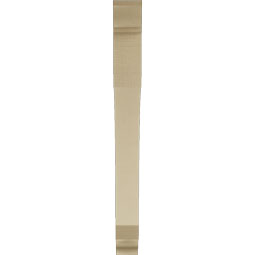 Ekena Millwork - BKTUR035X32X36LEC01RCPR - Timberthane Faux Wood Legacy Style Bracket, Traditional Ends, 3 1/2"W x 32"D x 36"H, Primed Tan