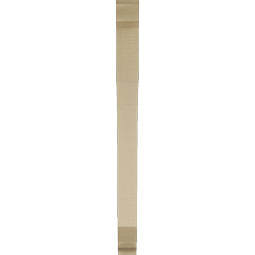 Ekena Millwork - BKTUR035X32X44LEC01RCPR - Timberthane Faux Wood Legacy Style Bracket, Traditional Ends, 3 1/2"W x 32"D x 44"H, Primed Tan