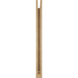 Ekena Millwork - BKTUR035X32X44LEC01RCPR - Timberthane Faux Wood Legacy Style Bracket, Traditional Ends, 3 1/2"W x 32"D x 44"H, Primed Tan