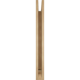Ekena Millwork - BKTUR035X34X34LEC01RCPR - Timberthane Faux Wood Legacy Style Bracket, Traditional Ends, 3 1/2"W x 34"D x 34"H, Primed Tan