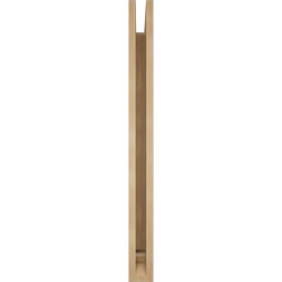 Ekena Millwork - BKTUR035X34X40LEC01RCPR - Timberthane Faux Wood Legacy Style Bracket, Traditional Ends, 3 1/2"W x 34"D x 40"H, Primed Tan