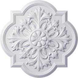 Ekena Millwork - CM20BO_P - Endurathane Bonetti Ceiling Medallion, 20"OD x 1 3/4"P (Fits Canopies up to 5 1/8")