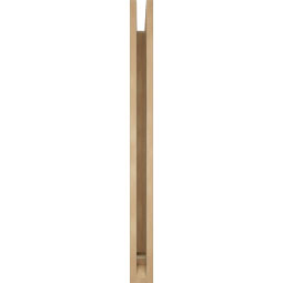 Ekena Millwork - BKTUR035X34X42LEC01RCPR - Timberthane Faux Wood Legacy Style Bracket, Traditional Ends, 3 1/2"W x 34"D x 42"H, Primed Tan