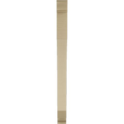 Ekena Millwork - BKTUR035X34X46LEC01RCPR - Timberthane Faux Wood Legacy Style Bracket, Traditional Ends, 3 1/2"W x 34"D x 46"H, Primed Tan