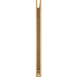 Ekena Millwork - BKTUR035X34X46LEC01RCPR - Timberthane Faux Wood Legacy Style Bracket, Traditional Ends, 3 1/2"W x 34"D x 46"H, Primed Tan