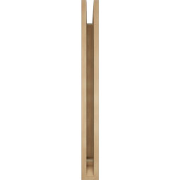Ekena Millwork - BKTUR035X36X36LEC01RCPR - Timberthane Faux Wood Legacy Style Bracket, Traditional Ends, 3 1/2"W x 36"D x 36"H, Primed Tan