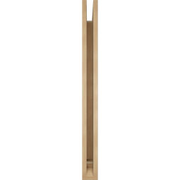 Ekena Millwork - BKTUR035X36X40LEC01RCPR - Timberthane Faux Wood Legacy Style Bracket, Traditional Ends, 3 1/2"W x 36"D x 40"H, Primed Tan
