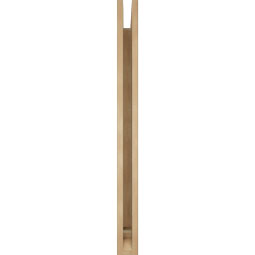 Ekena Millwork - BKTUR035X36X42LEC01RCPR - Timberthane Faux Wood Legacy Style Bracket, Traditional Ends, 3 1/2"W x 36"D x 42"H, Primed Tan