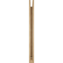 Ekena Millwork - BKTUR035X36X44LEC01RCPR - Timberthane Faux Wood Legacy Style Bracket, Traditional Ends, 3 1/2"W x 36"D x 44"H, Primed Tan