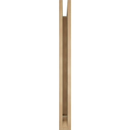 Ekena Millwork - BKTUR035X38X38LEC01RCPR - Timberthane Faux Wood Legacy Style Bracket, Traditional Ends, 3 1/2"W x 38"D x 38"H, Primed Tan