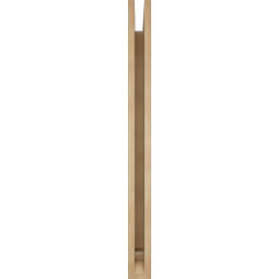 Ekena Millwork - BKTUR035X38X42LEC01RCPR - Timberthane Faux Wood Legacy Style Bracket, Traditional Ends, 3 1/2"W x 38"D x 42"H, Primed Tan