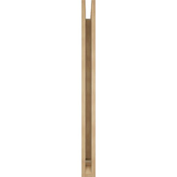 Ekena Millwork - BKTUR035X38X44LEC01RCPR - Timberthane Faux Wood Legacy Style Bracket, Traditional Ends, 3 1/2"W x 38"D x 44"H, Primed Tan