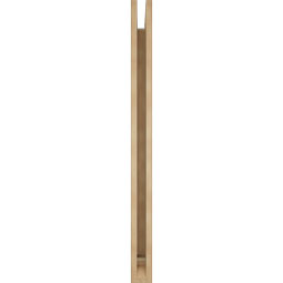 Ekena Millwork - BKTUR035X38X46LEC01RCPR - Timberthane Faux Wood Legacy Style Bracket, Traditional Ends, 3 1/2"W x 38"D x 46"H, Primed Tan