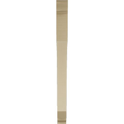 Ekena Millwork - BKTUR035X40X44LEC01RCPR - Timberthane Faux Wood Legacy Style Bracket, Traditional Ends, 3 1/2"W x 40"D x 44"H, Primed Tan