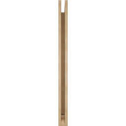 Ekena Millwork - BKTUR035X40X48LEC01RCPR - Timberthane Faux Wood Legacy Style Bracket, Traditional Ends, 3 1/2"W x 40"D x 48"H, Primed Tan