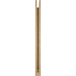 Ekena Millwork - BKTUR035X42X48LEC01RCPR - Timberthane Faux Wood Legacy Style Bracket, Traditional Ends, 3 1/2"W x 42"D x 48"H, Primed Tan
