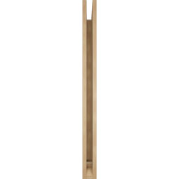 Ekena Millwork - BKTUR035X44X44LEC01RCPR - Timberthane Faux Wood Legacy Style Bracket, Traditional Ends, 3 1/2"W x 44"D x 44"H, Primed Tan
