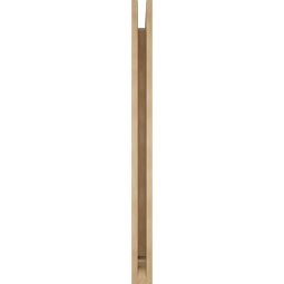 Ekena Millwork - BKTUR035X44X48LEC01RCPR - Timberthane Faux Wood Legacy Style Bracket, Traditional Ends, 3 1/2"W x 44"D x 48"H, Primed Tan
