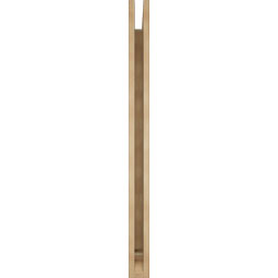 Ekena Millwork - BKTUR035X46X46LEC01RCPR - Timberthane Faux Wood Legacy Style Bracket, Traditional Ends, 3 1/2"W x 46"D x 46"H, Primed Tan