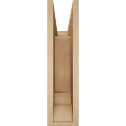 Ekena Millwork - BKTUR055X18X22LEC01RCPR - Timberthane Faux Wood Legacy Style Bracket, Traditional Ends, 5 1/2"W x 18"D x 22"H, Primed Tan