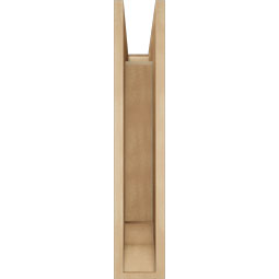 Ekena Millwork - BKTUR055X18X30LEC01RCPR - Timberthane Faux Wood Legacy Style Bracket, Traditional Ends, 5 1/2"W x 18"D x 30"H, Primed Tan