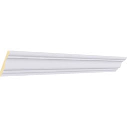 Ekena Millwork - MLD02X01X03CL - Endurathane Classic Crown Moulding, 2 1/4"H x 2 1/4"P x 3 1/8"F x 94 1/2"L, Factory Primed
