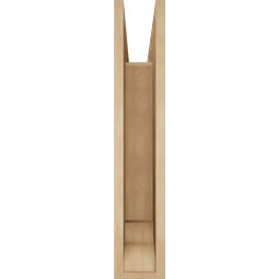 Ekena Millwork - BKTUR055X22X30LEC01RCPR - Timberthane Faux Wood Legacy Style Bracket, Traditional Ends, 5 1/2"W x 22"D x 30"H, Primed Tan