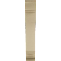 Ekena Millwork - BKTUR055X22X34LEC01RCPR - Timberthane Faux Wood Legacy Style Bracket, Traditional Ends, 5 1/2"W x 22"D x 34"H, Primed Tan