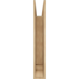 Ekena Millwork - BKTUR055X22X34LEC01RCPR - Timberthane Faux Wood Legacy Style Bracket, Traditional Ends, 5 1/2"W x 22"D x 34"H, Primed Tan