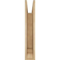 Ekena Millwork - BKTUR055X24X32LEC01RCPR - Timberthane Faux Wood Legacy Style Bracket, Traditional Ends, 5 1/2"W x 24"D x 32"H, Primed Tan