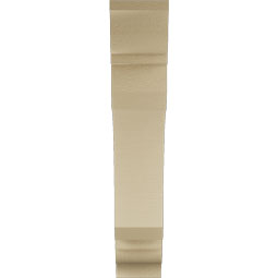 Ekena Millwork - BKTUR055X26X30LEC01RCPR - Timberthane Faux Wood Legacy Style Bracket, Traditional Ends, 5 1/2"W x 26"D x 30"H, Primed Tan