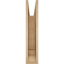 Ekena Millwork - BKTUR055X28X28LEC01RCPR - Timberthane Faux Wood Legacy Style Bracket, Traditional Ends, 5 1/2"W x 28"D x 28"H, Primed Tan