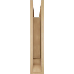 Ekena Millwork - BKTUR055X30X30LEC01RCPR - Timberthane Faux Wood Legacy Style Bracket, Traditional Ends, 5 1/2"W x 30"D x 30"H, Primed Tan