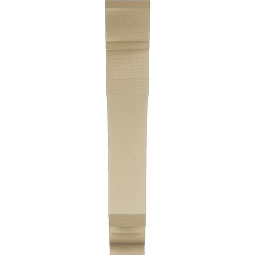 Ekena Millwork - BKTUR055X30X36LEC01RCPR - Timberthane Faux Wood Legacy Style Bracket, Traditional Ends, 5 1/2"W x 30"D x 36"H, Primed Tan