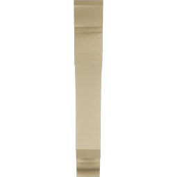 Ekena Millwork - BKTUR055X30X38LEC01RCPR - Timberthane Faux Wood Legacy Style Bracket, Traditional Ends, 5 1/2"W x 30"D x 38"H, Primed Tan